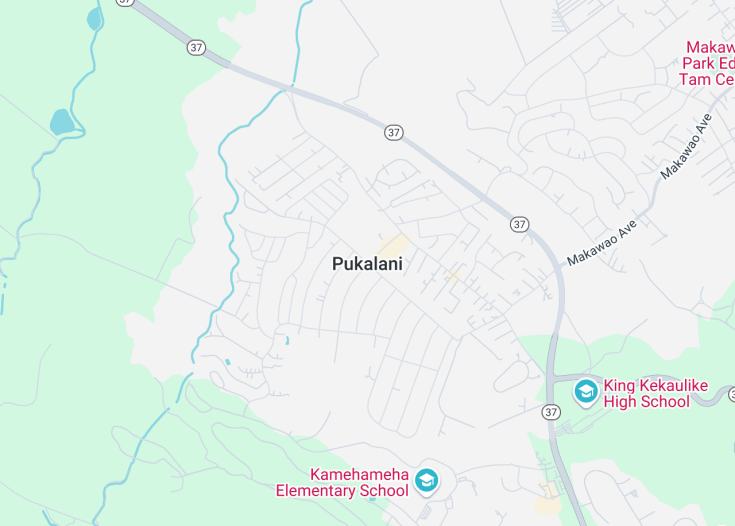 Map of Pukalani, Hawaii (USA)