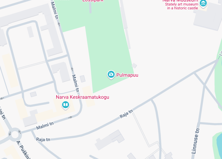 Map of Pulmapuu, Narva