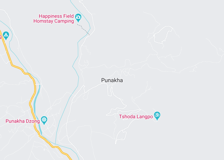 Map of Punakha, 