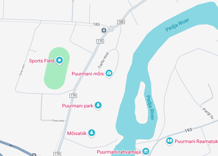 Map of Puurmani mõis, Puurmani