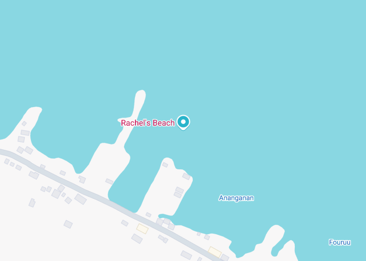 Map of Rachel’s Beach, Micronesia