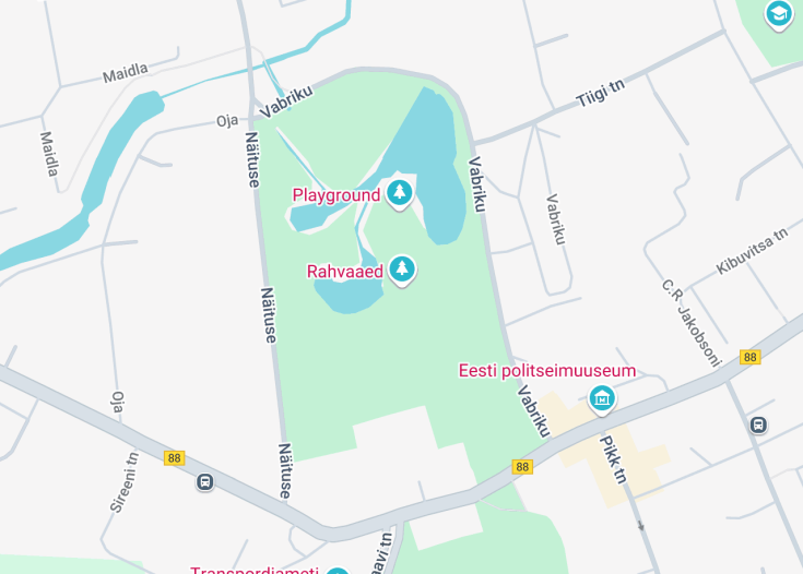 Map of Rahvaaed, Rakvere