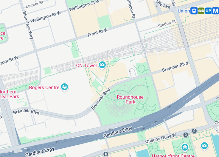 Map of Ripley’s Aquarium of Canada, Toronto