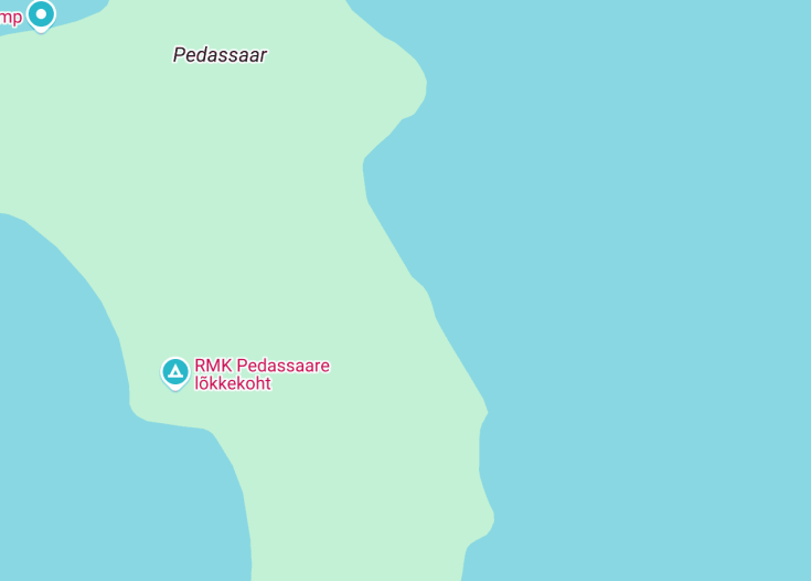 Map of RMK Pedassaare metsamaja, Pedassaar