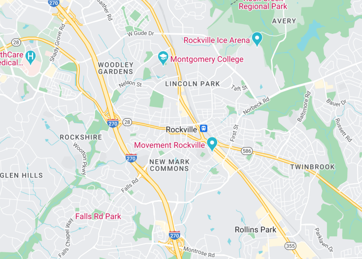 Map of Rockville, Maryland (USA)