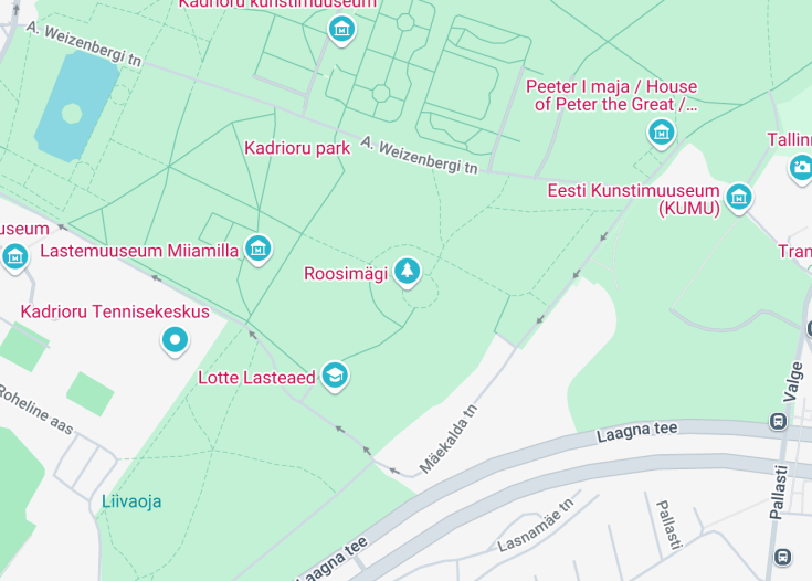 Map of Roosimägi, Tallinn