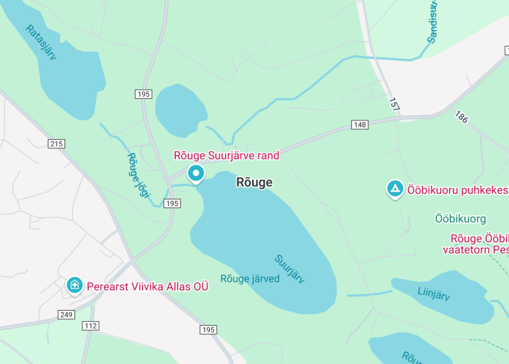 Map of Rõuge, Estonia