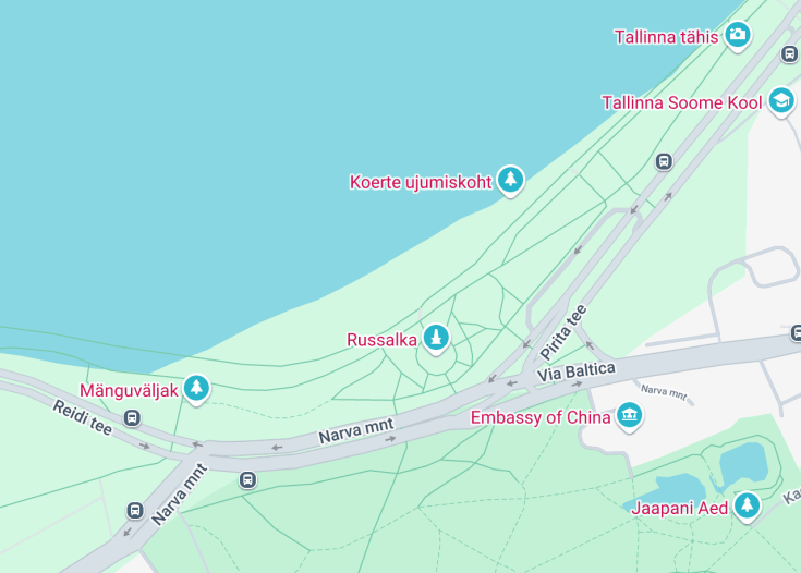 Map of Russalka rand / Inglirand, Tallinn