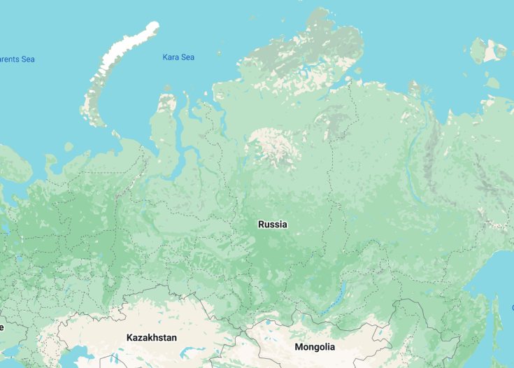 Map of Russia, 