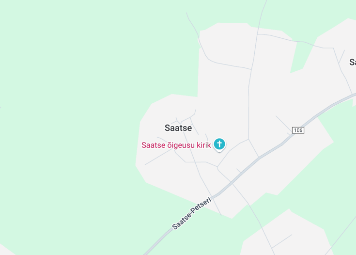 Map of Saatse, Estonia