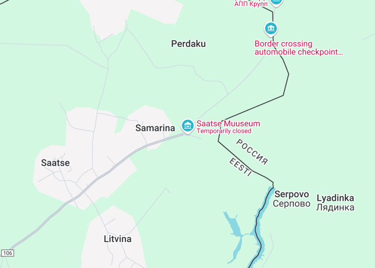 Map of Saatse Muuseum, Saatse