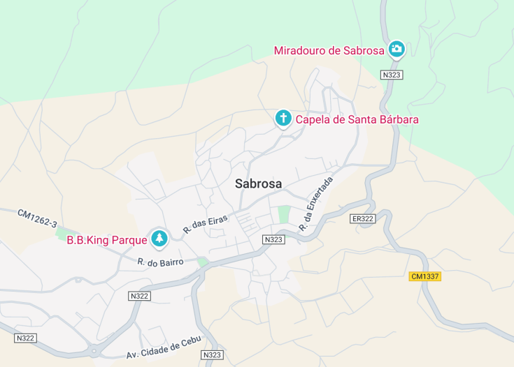 Map of Sabrosa, Portugal