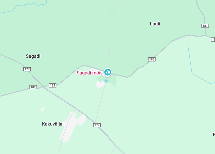 Map of Sagadi manor, Võsu