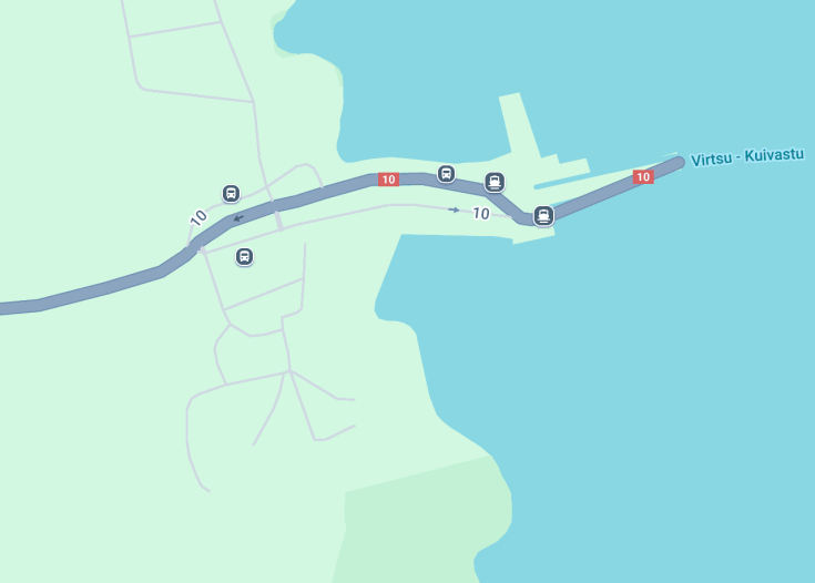 Map of Sail on Väinamere Uisk from Kuivastu Harbor, Muhu