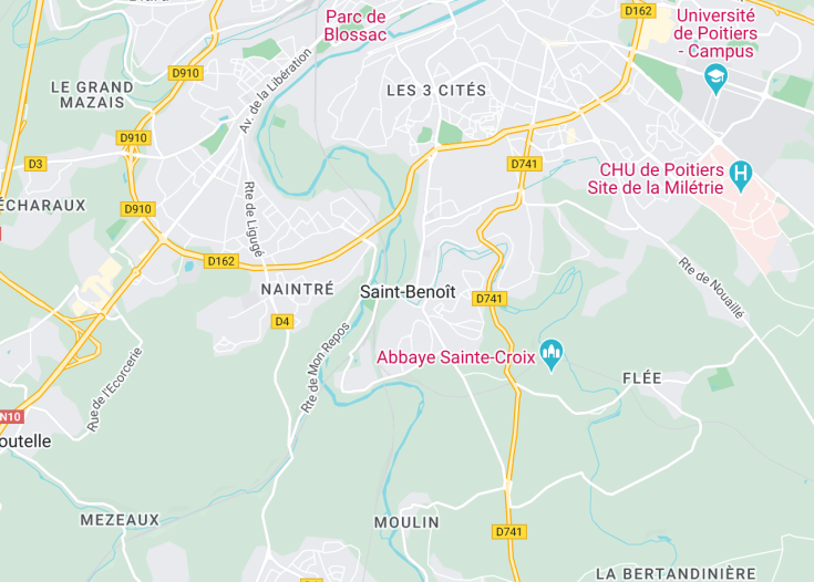 Map of Saint-Benoît, France