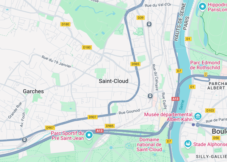 Map of Saint-Cloud, France