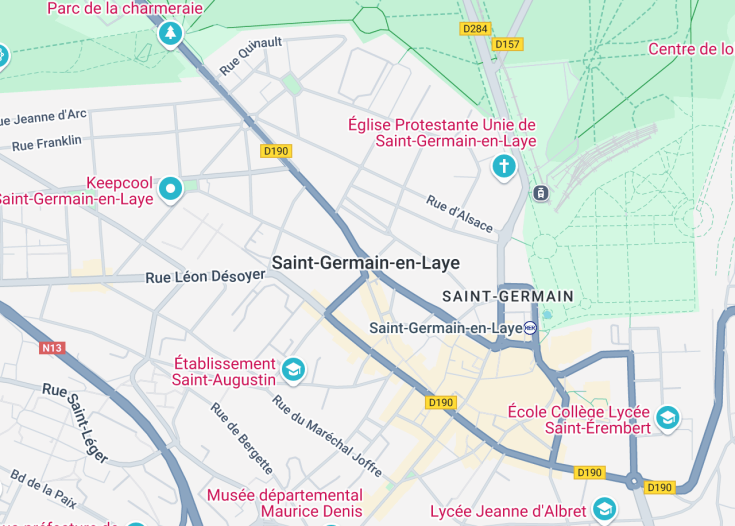 Map of Saint-Germain-en-Laye, France