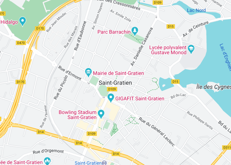 Map of Saint-Gratien, France