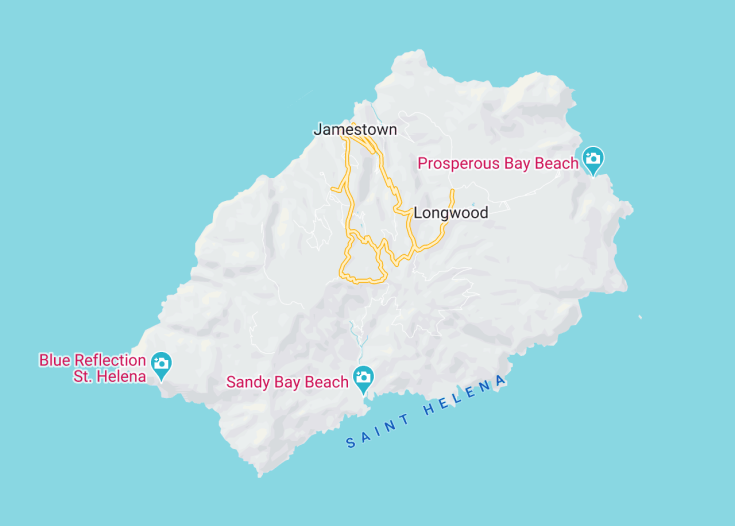 Map of Saint Helena (United Kingdom), 