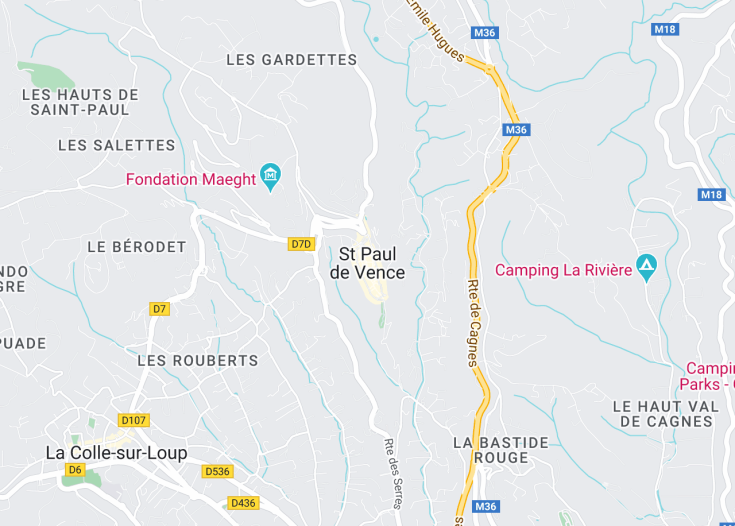 Map of Saint-Paul-de-Vence, France