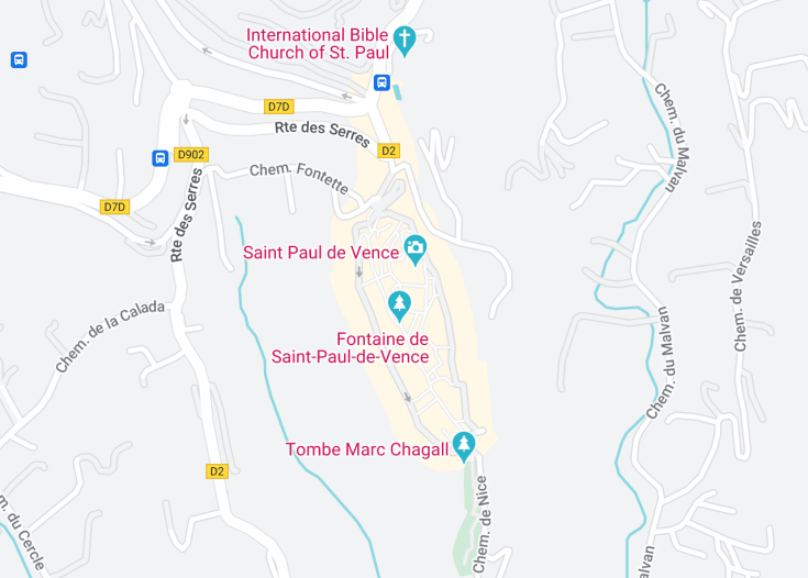 Map of Saint-Paul, France