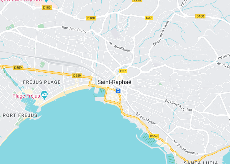 Map of Saint-Raphaël, France