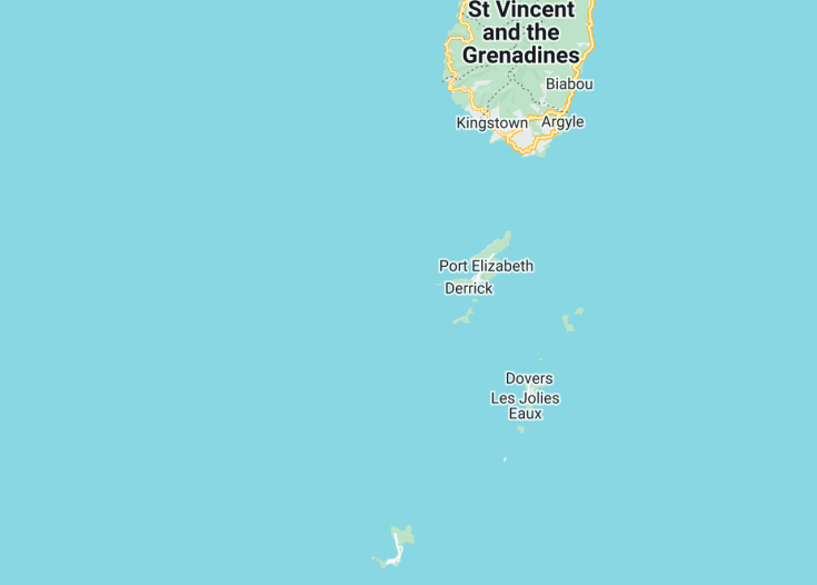 Map of Saint Vincent And The Grenadines, 