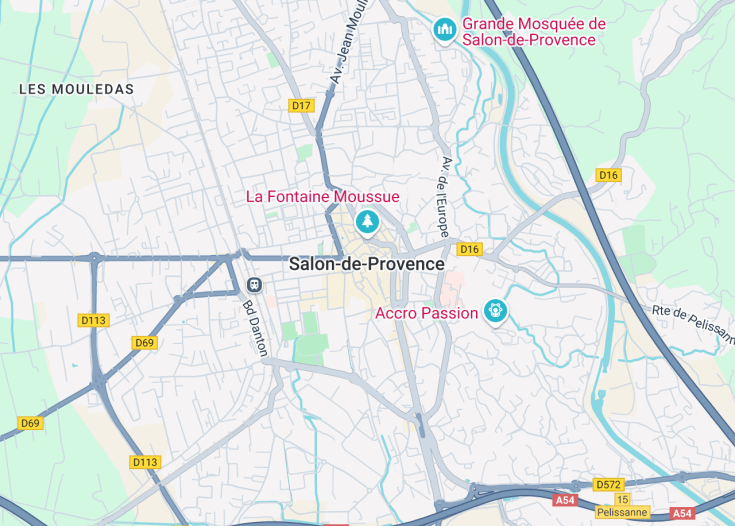 Map of Salon-de-Provence, France