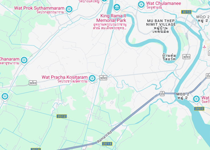 Map of Samut Songkhram, Thailand