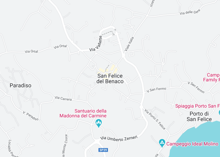 Map of San Felice del Benaco, Italy