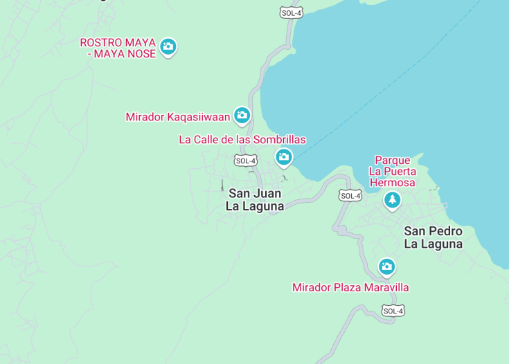 Map of San Juan La Laguna, Guatemala