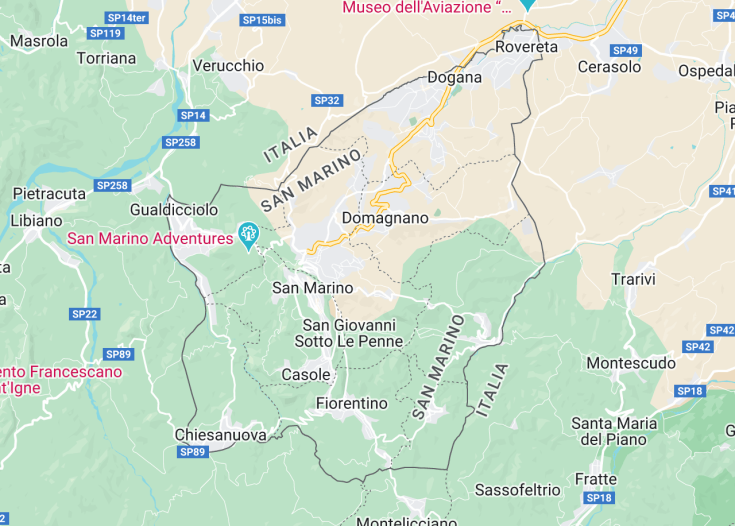 Map of San Marino, 