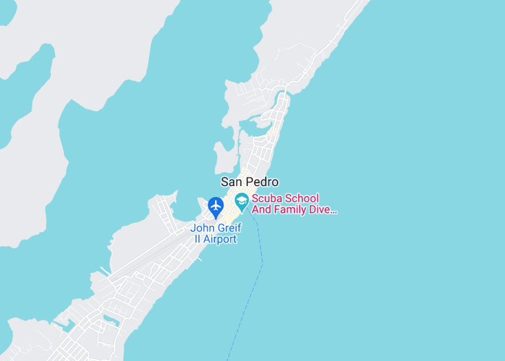 Map of San Pedro, Belize