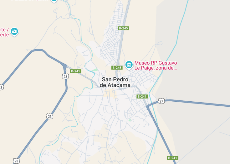 Map of San Pedro de Atacama, 