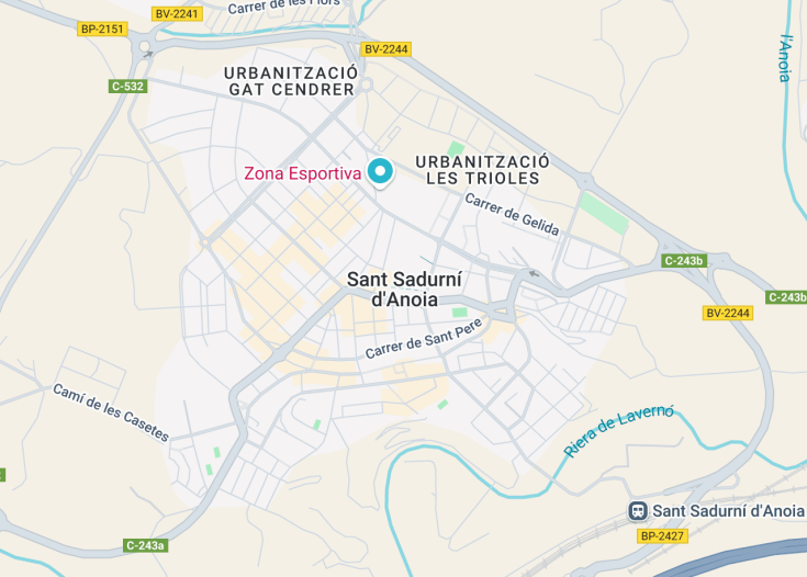 Map of Sant Sadurní d’Anoia, Spain