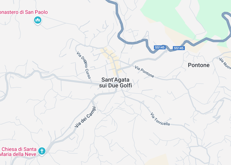 Map of Sant’Agata sui due Golfi, Italy