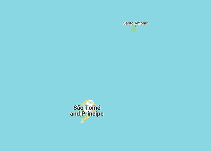 Map of Sao Tome and Principe, 