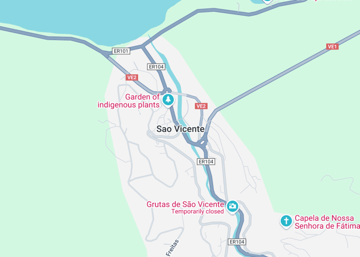 Map of São Vicente, Portugal