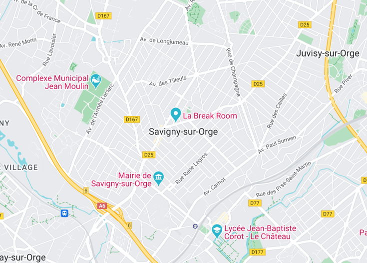 Map of Savigny-sur-Orge, France