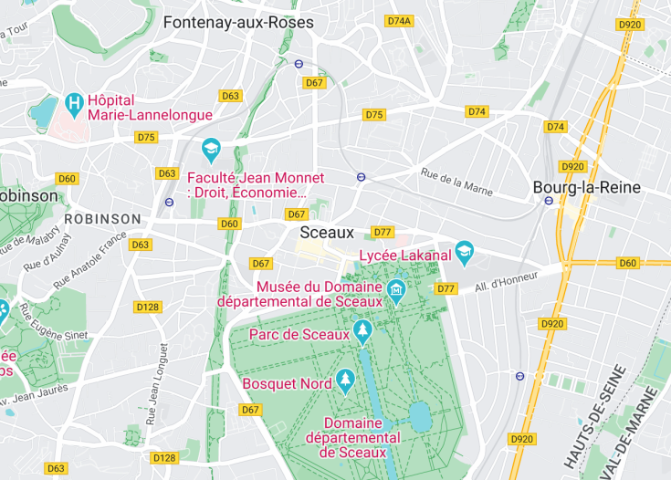 Map of Sceaux, France