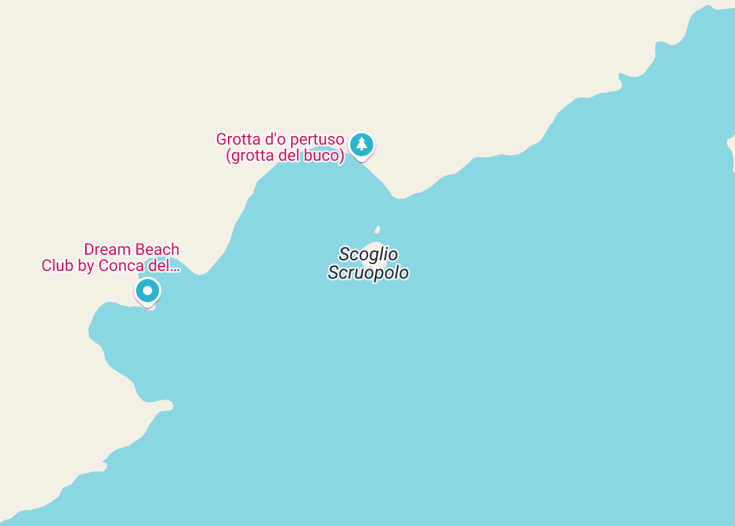 Map of Scoglio Scruopolo, Sirenuse