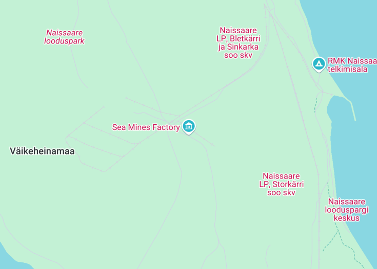 Map of Sea Mines Factory, Naissaar