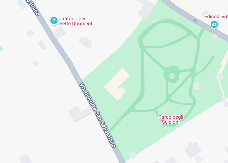 Map of Sepolcro degli Scipioni, Rome