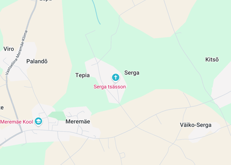 Map of Serga tsässon, Meremäe