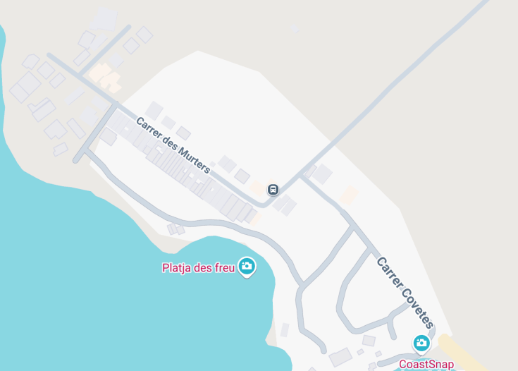 Map of Ses Covetes, Mallorca (Balearic Islands, Spain)