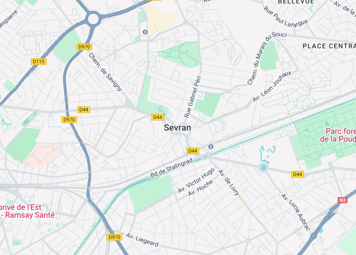 Map of Sevran, France