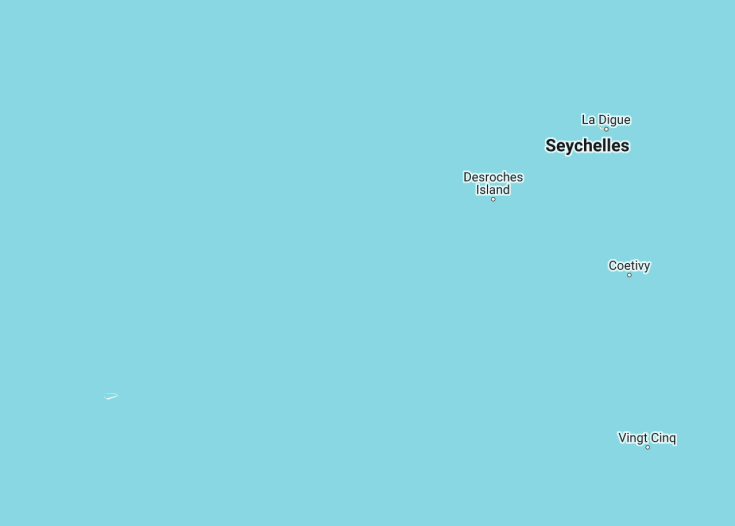 Map of Seychelles, 