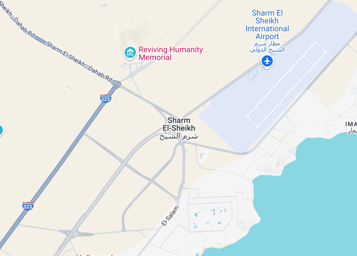 Map of Sharm El Sheikh, Egypt