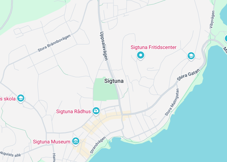 Map of Sigtuna, Sweden