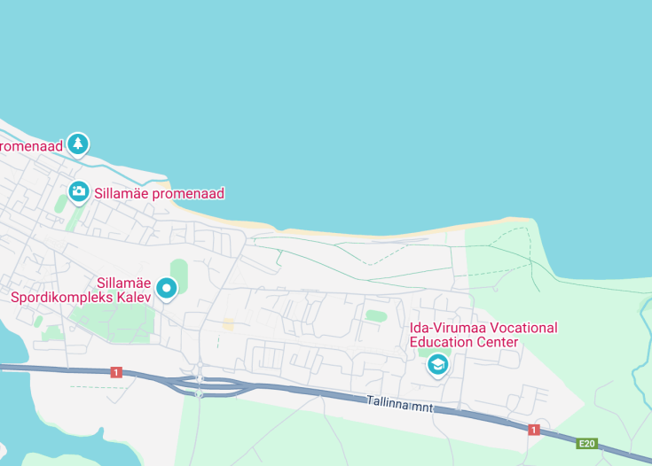 Map of Sillamäe rand, Sillamäe